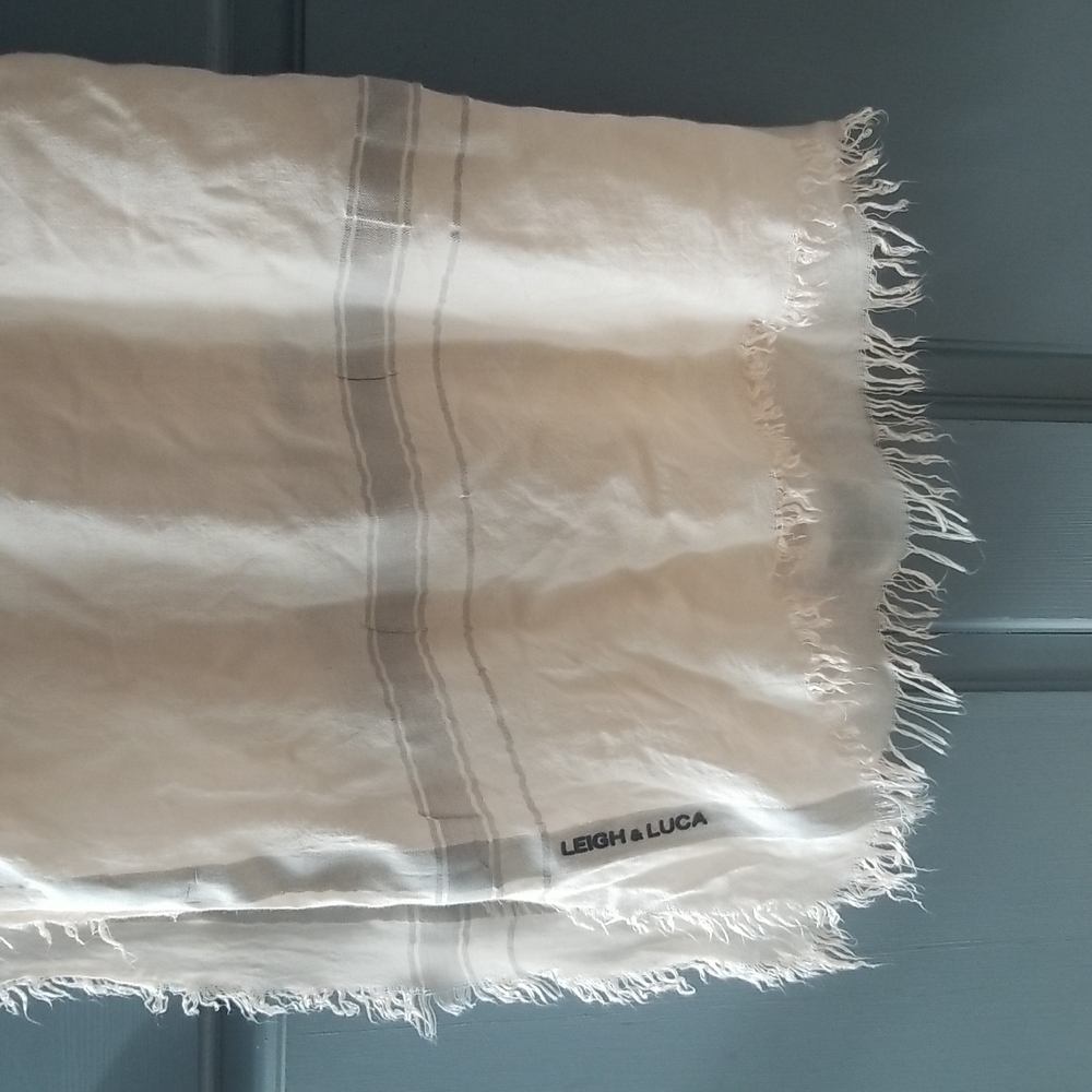 LEIGH & LUCA Limited Edition Pale Peachy-Pink Scarf, New with Tags (NWT)